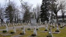 Blick zum Kriegerdenkmal im Sowjetischen Militrfriedhof